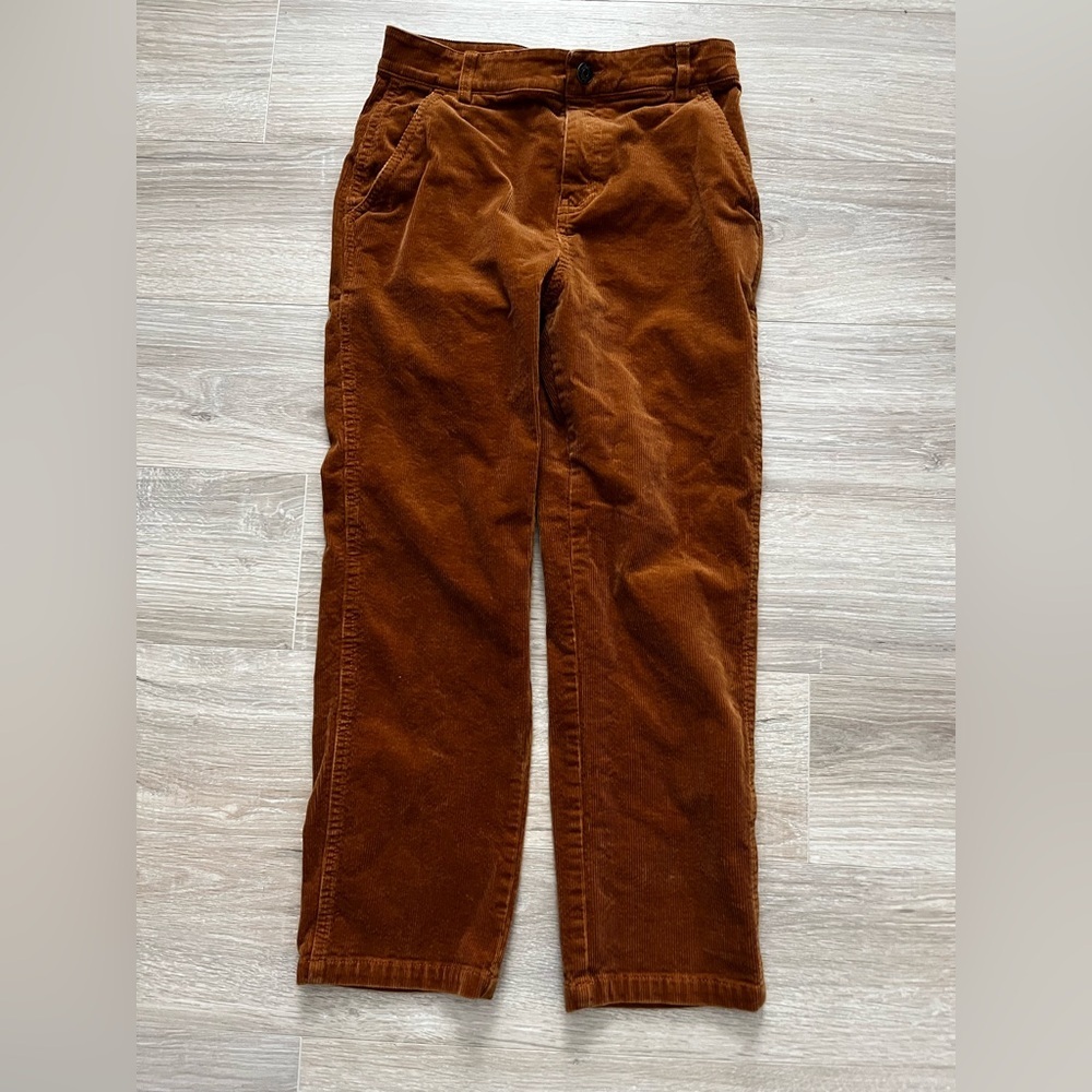 Mini Boden Boy’s Kids' Cotton Corduroy Pants Burnt Orange - Size 11